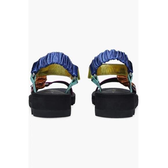 Kurt Geiger London Orion Sandals Womens Size 6M NWB - New Rainbow Metallic - Picture 4 of 4